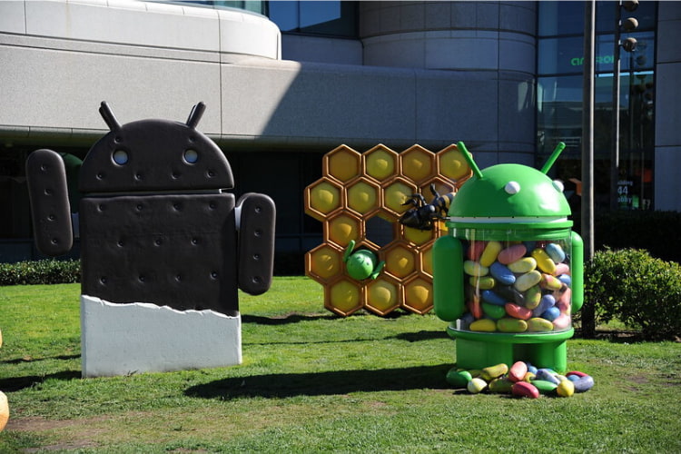 Googleplex Android Garden at Google HQ in Silicon Valley