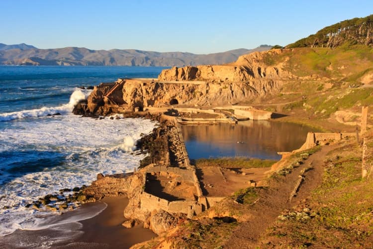 Sutro Baths Ruins and Cave in San Francisco, CA