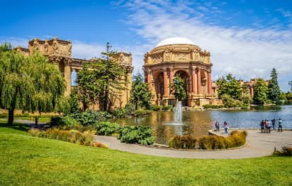 Exterior of the Palace of Fine Arts in San Francisco