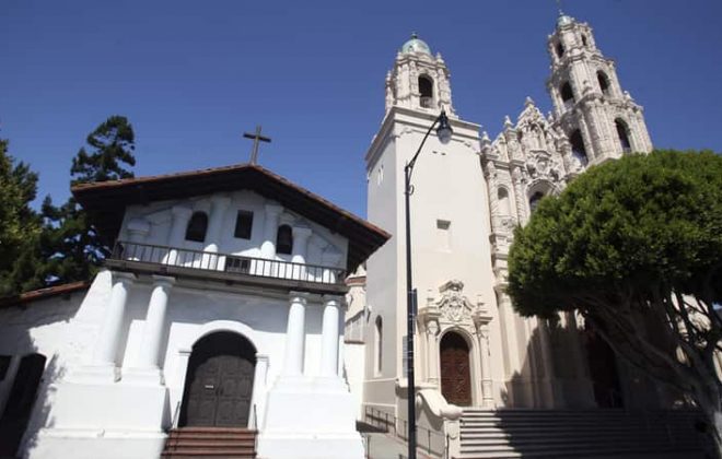 Mission Dolores, a late 18th century Catholic Church in San Francisco