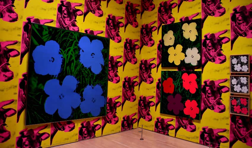 An Andy Warhol exhibit at the SF MOMA